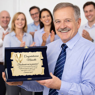 Targa Regalo per Pensione Personalizzata